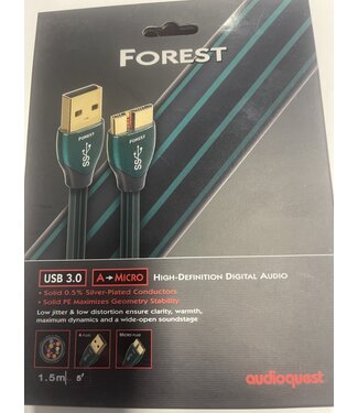 Audioquest USB Kabel Forest USB 3.0 A->Micro 1,5 meter