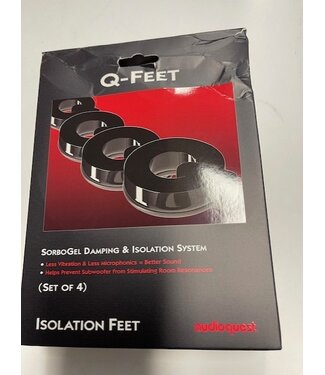 Audioquest SorboGel Q-Feet System (Set van 4) met lichtbeschadigde verpakking