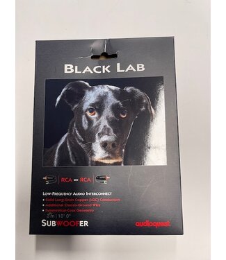 Audioquest Subwooferkabel Black Lab 3 meter met lichtbeschadigde verpakking