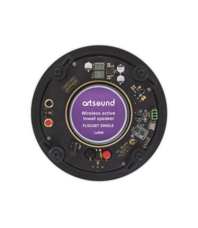 Artsound FL502BT Single - 5,25 inch (70mm) Wand en Plafond Inbouw Bluetooth Luidspreker