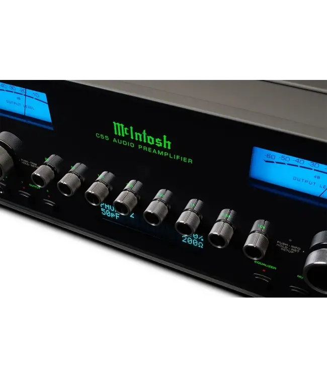 McIntosh C55 - Stereo Voorversterker met DAC, 8-bands equalizer en uitgebreide aansluitingen