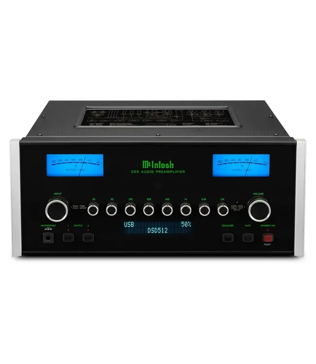 McIntosh C55 - Stereo Voorversterker met DAC, 8-bands equalizer en uitgebreide aansluitingen