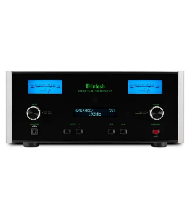 McIntosh C2800 - Stereo Voorversterker met vacuümbuizen, DAC en uitgebreide aansluitingen