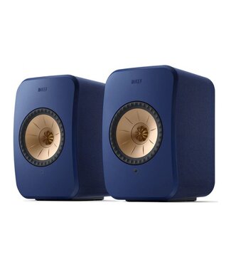 KEF Draadloze Boekenplank Luidsprekers LSX II Blauw (Set van 2) BSTOCK beschadigde verpakking