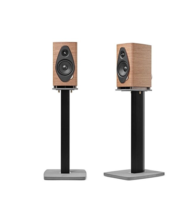 Sonus faber Sonetto I G2 (Set van 2) – compacte 2-weg boekenplank luidspreker met DAD™ Pijlpunt tweeter, 5" midwoofer en betonnen basis in luitvormige houten kast
