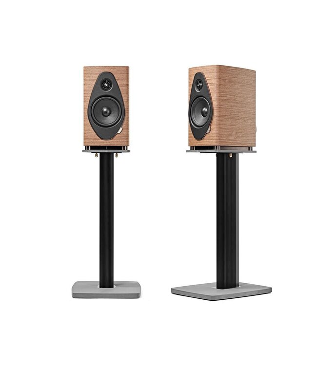 Sonus faber Sonetto II G2 (Set van 2) – 2-weg boekenplank luidspreker met DAD™ Pijlpunt tweeter, 6,5" midwoofer en betonnen basis in luitvormige houten kast