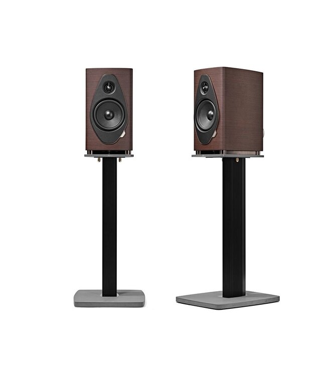 Sonus faber Sonetto II G2 (Set van 2) – 2-weg boekenplank luidspreker met DAD™ Pijlpunt tweeter, 6,5" midwoofer en betonnen basis in luitvormige houten kast