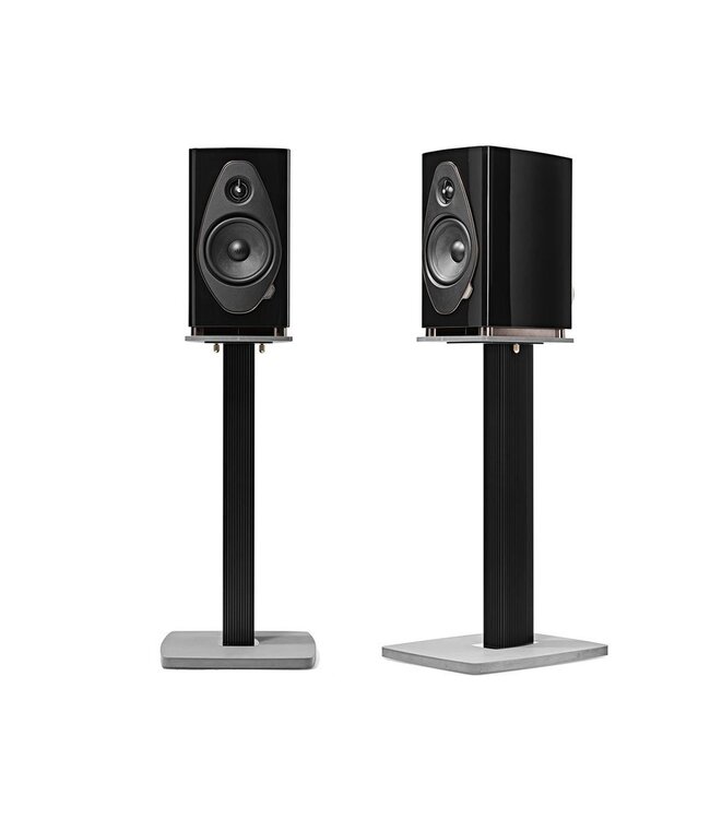 Sonus faber Sonetto II G2 (Set van 2) – 2-weg boekenplank luidspreker met DAD™ Pijlpunt tweeter, 6,5" midwoofer en betonnen basis in luitvormige houten kast