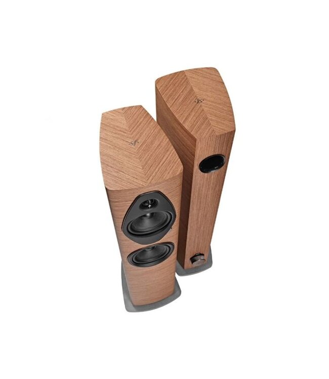 Sonus faber Sonetto III G2 (Set van 2) – compacte 2,5-weg vloerstaande luidspreker met DAD™ Pijlpunt tweeter, 2× 6,5" drivers en betonnen basis