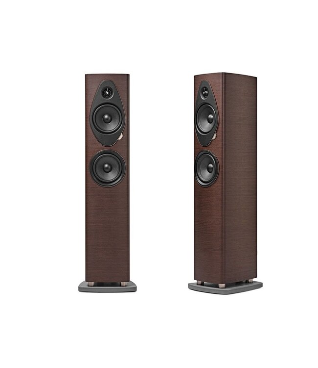Sonus faber Sonetto III G2 (Set van 2) – compacte 2,5-weg vloerstaande luidspreker met DAD™ Pijlpunt tweeter, 2× 6,5" drivers en betonnen basis