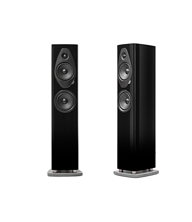 Sonus faber Sonetto III G2 (Set van 2) – compacte 2,5-weg vloerstaande luidspreker met DAD™ Pijlpunt tweeter, 2× 6,5" drivers en betonnen basis