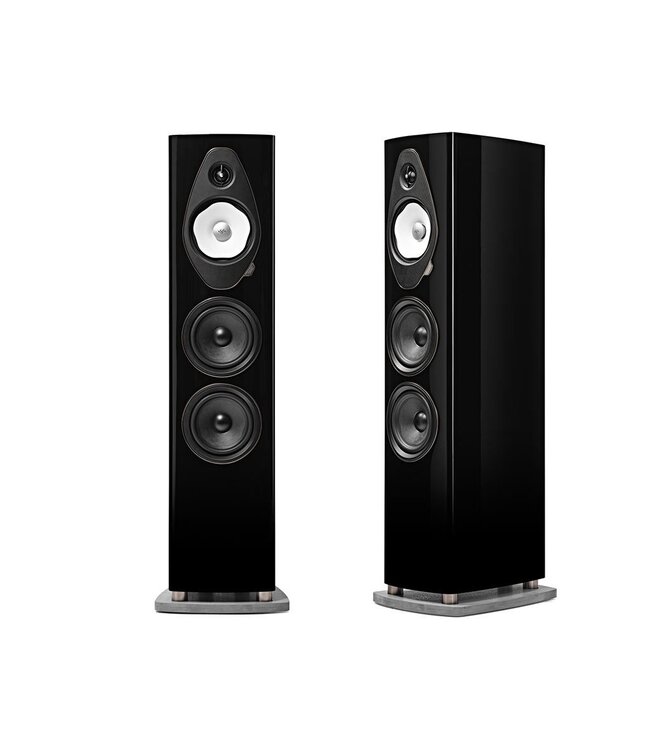 Sonus faber Sonetto V G2 (Set van 2) – 3-weg vloerstaande luidspreker met Camelia midrange, kurkkamer, DAD™ Pijlpunt tweeter en 2× 6,5" woofers