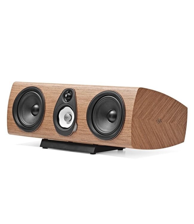 Sonus faber Sonetto Center G2 – 3-weg centerkanaal luidspreker met Camelia midrange, DAD™ Pijlpunt tweeter en 2× 6,5" woofers in luitvormige houten kast