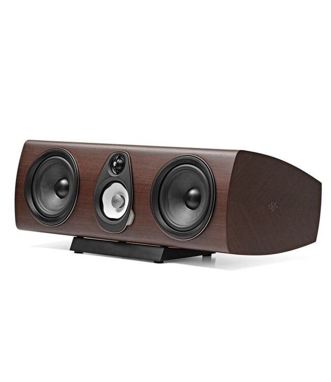 Sonus faber Sonetto Center G2 – 3-weg centerkanaal luidspreker met Camelia midrange, DAD™ Pijlpunt tweeter en 2× 6,5" woofers in luitvormige houten kast