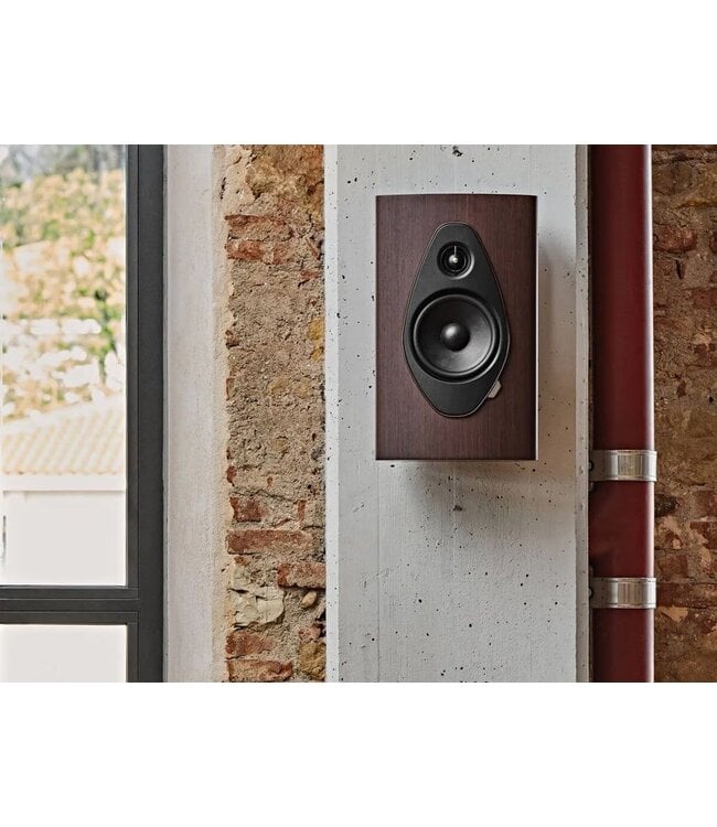 Sonus faber Sonetto Wall G2 – 2-weg on-wall luidspreker met DAD™ Pijlpunt tweeter, 6,5" midwoofer en gesloten kast in luitvormig design