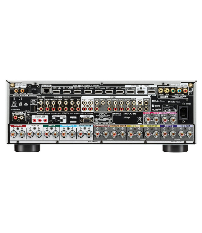 Denon AVC-X6800H: 11.4-kanaals AV-receiver met 140W per kanaal, Made in Japan
