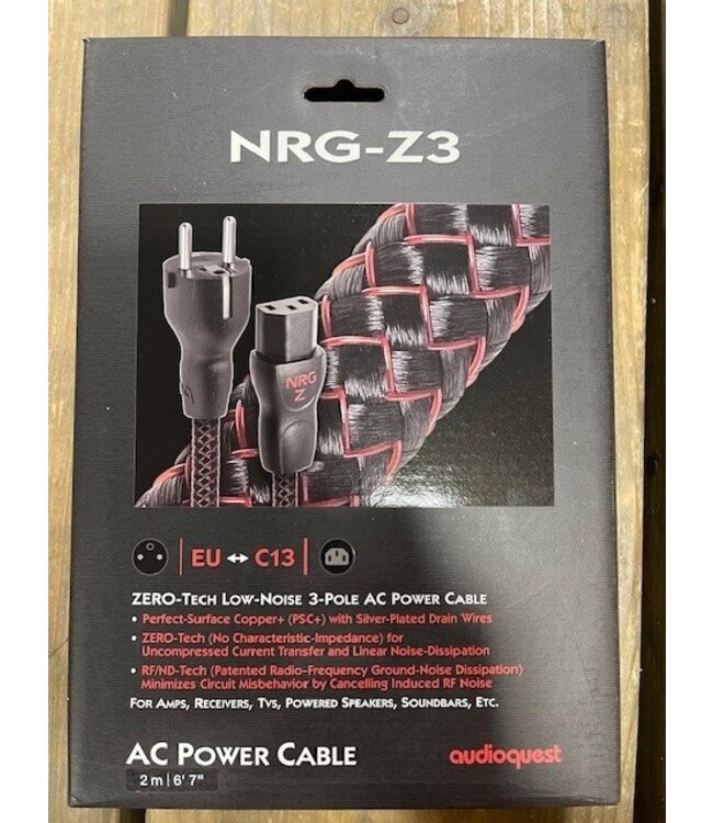 Audioquest NRG-Z3 2 meter - Stroomkabel