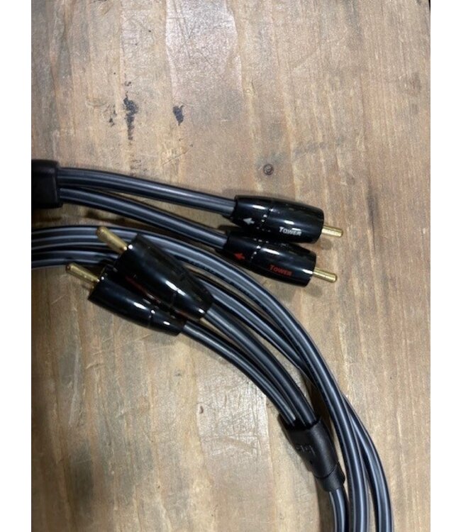 Audioquest Tower RCA - RCA 1,5 meter - Analoge Interlink