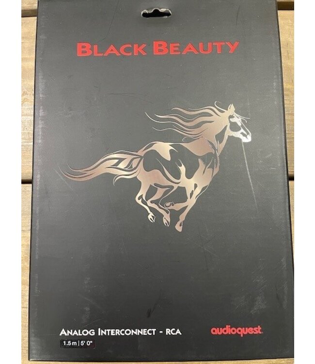 Audioquest Black Beauty RCA - RCA 1,5 meter - Analoge Interlink