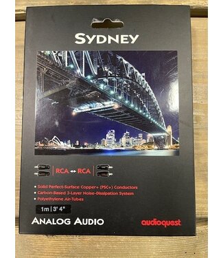 Audioquest Sydney RCA - RCA 1 meter - Analoge Interlink
