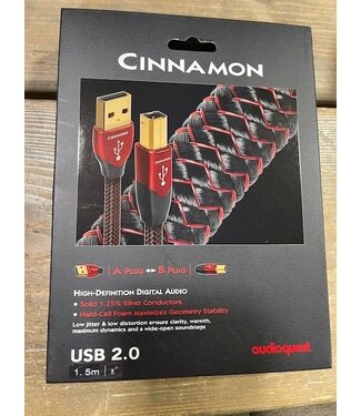 Audioquest Cinnamon USB 2.0 A-B 1.5 meter - USB Kabel