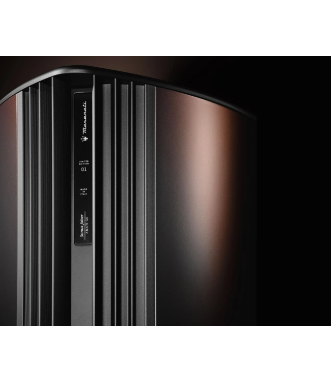 Sonus faber Amati Folgore – Limited edition Sonus faber x Maserati vloerstaander in Rame Folgore, op aanvraag vervaardigd