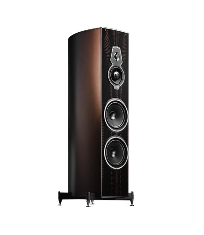 Sonus faber Amati Folgore – Limited edition Sonus faber x Maserati vloerstaander in Rame Folgore, op aanvraag vervaardigd