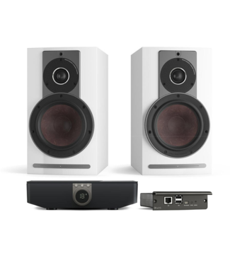Dali Rubicon 2 C (Set van 2) + BluOS Soundhub - Draadloze Boekenplank Luidsprekers