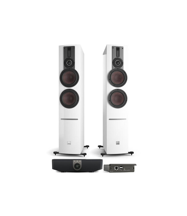 Dali Rubicon 6 C (Set van 2) + BluOS Soundhub - Draadloze Vloerstaande Luidsprekers