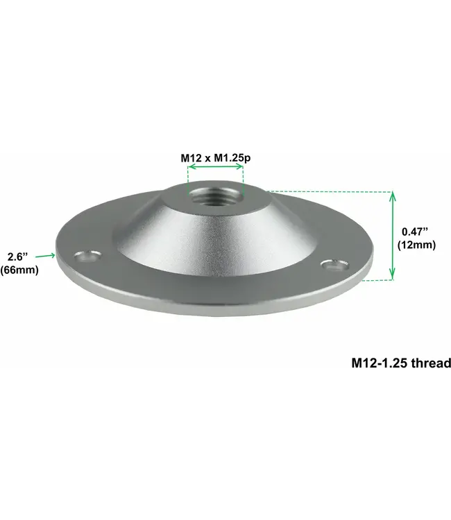 IsoAcoustics B&W montageplaat (rond) (Set van 4)