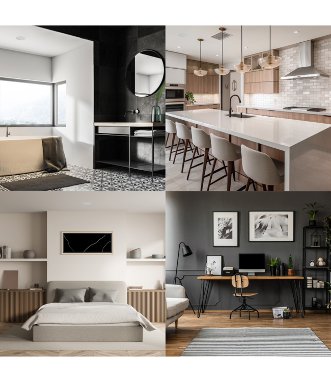 Lithe Audio 03260 4 inch (83 mm) Compact Bluetooth (Set van 2) - Plafond Inbouw Luidsprekers