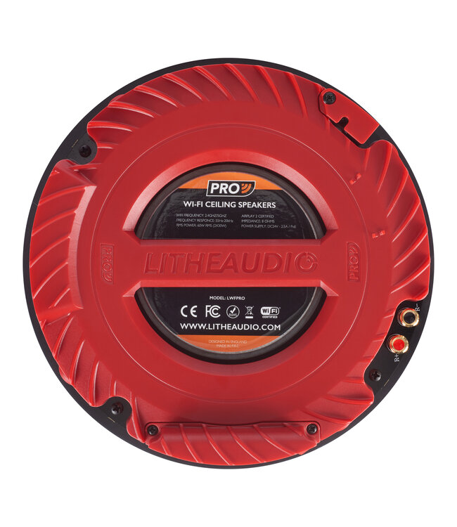 Lithe Audio 06511EU Pro Series IP44  6,5 inch (110mm) (Set van 2) - Wi-Fi Plafond Inbouw Luidsprekers
