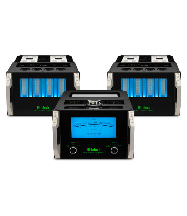 McIntosh MC2.1KW mono eindversterker met 2000W Autoformer en tri-chassis ontwerp