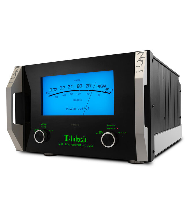 McIntosh MC2.1KW mono eindversterker met 2000W Autoformer en tri-chassis ontwerp