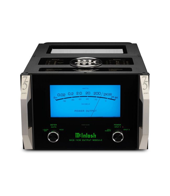 McIntosh MC2.1KW mono eindversterker met 2000W Autoformer en tri-chassis ontwerp