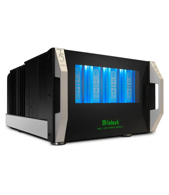 McIntosh MC2.1KW mono eindversterker met 2000W Autoformer en tri-chassis ontwerp