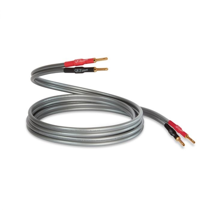 OEHLBACH Silverline SP-40 Stereo HI-FI luidsprekerkabel, luidsprekerkabel met SPOFC (verzilverd koper) 2 x 4 mm², mini-spoel, luidsprekerkabel, 4 m