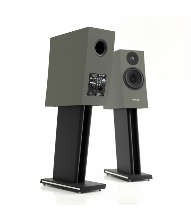 Pylon Audio Jasper monitor 18 ACTIVE (Set van 2) - Draadloze Boekenplank Luidsprekers