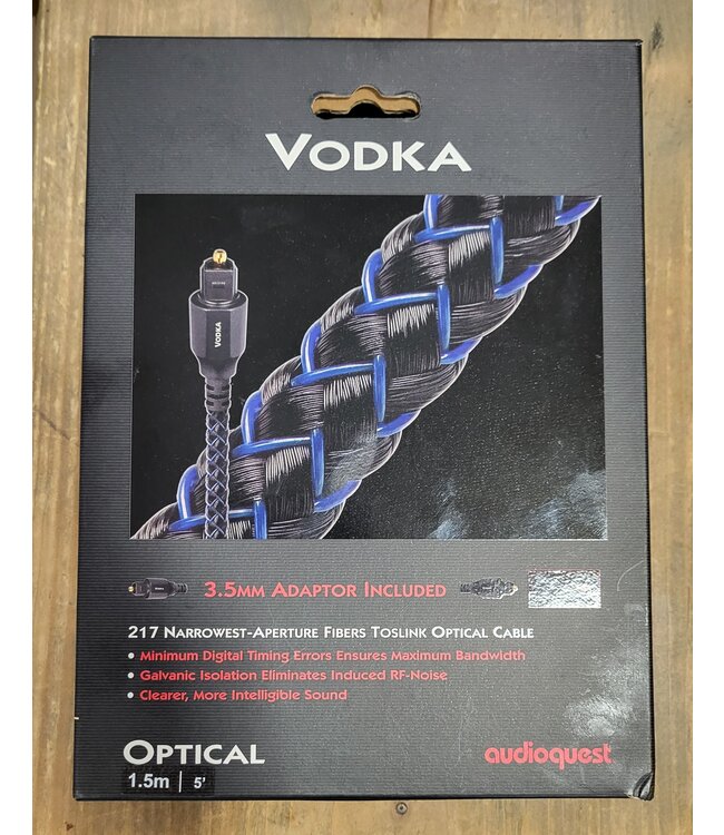 Audioquest Vodka optical 1.5 meter - Optische Kabel