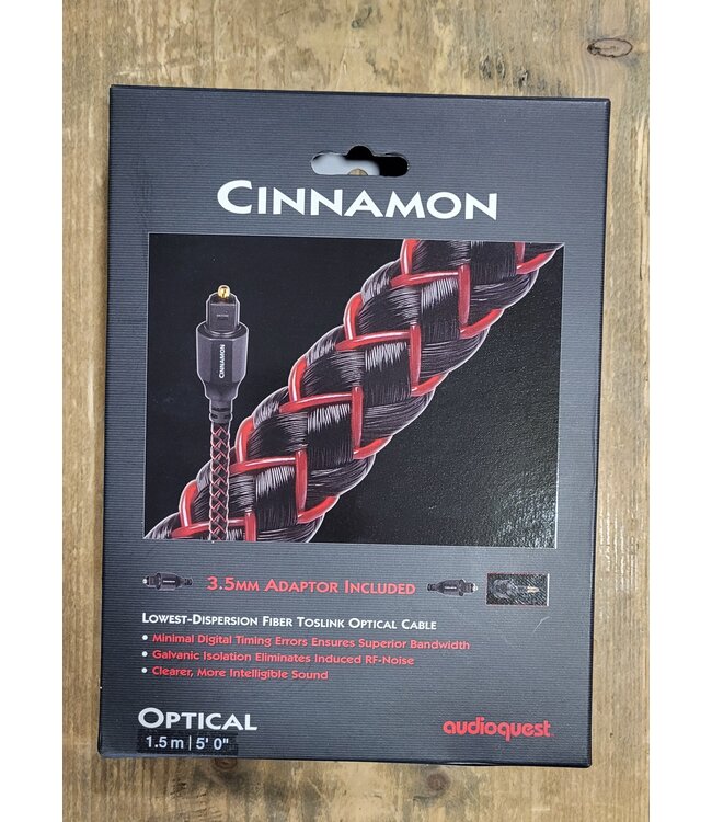 Audioquest Cinnamon Optical 1.5m - Optische Kabel
