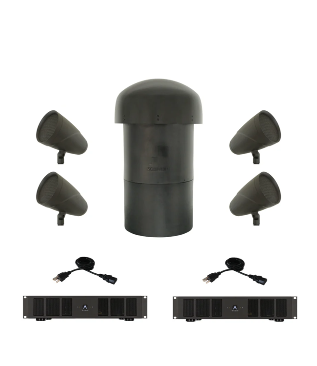 Sonance LS6T SAT/LS12T 4.1 SYS w/ 2x DSP 2-750 MKIII - 4.1 Buitenluidsprekerset