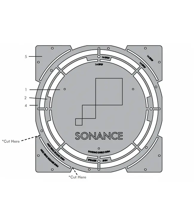 Sonance Medium Architectural Series Plaster Shim