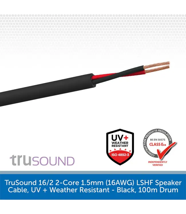 Sonance TruSound 2 core 2 x 1,5mm Outdoor 100m Direct Cable - Outdoor Luidsprekerkabel