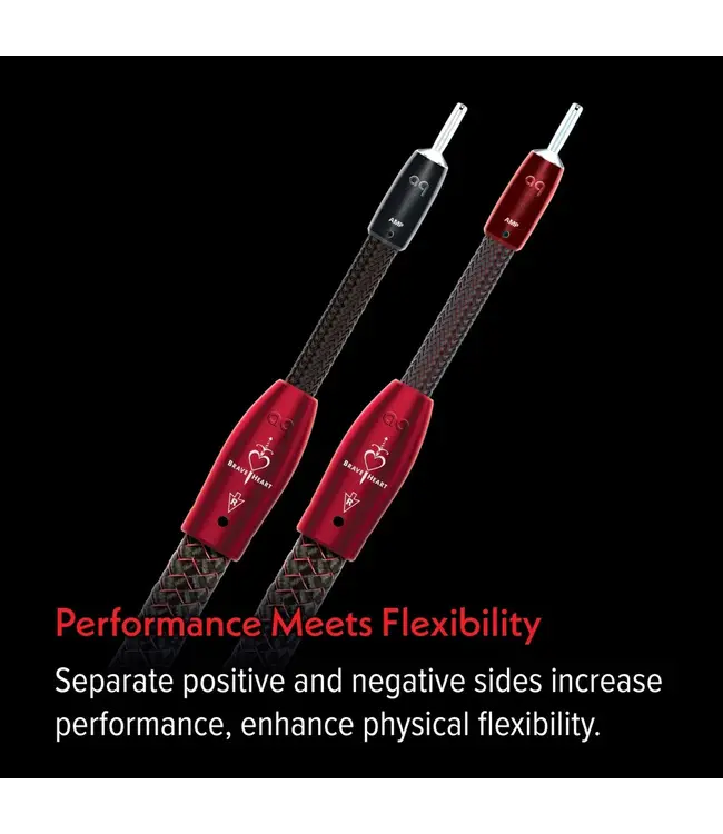 Audioquest BraveHeart Zero - Luidsprekerkabel