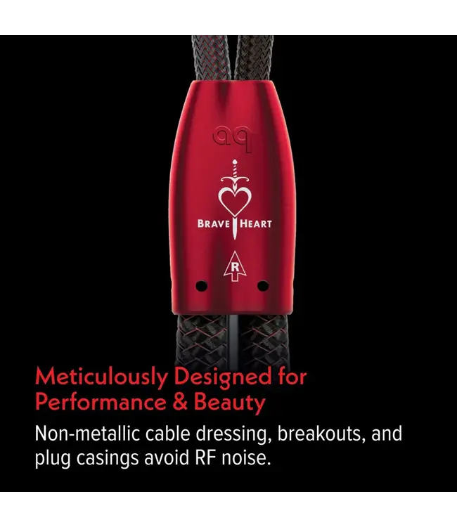 Audioquest BraveHeart Zero - Luidsprekerkabel