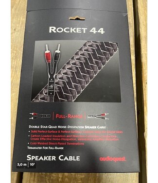 Audioquest Rocket 44 Full Range Spade-Banaan 2x 3meter - Luidsprekerkabel