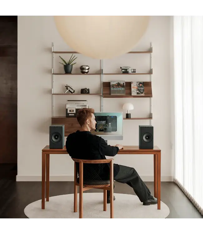 KEF Coda W (Set van 2) - Draadloze Boekenplank Luidsprekers