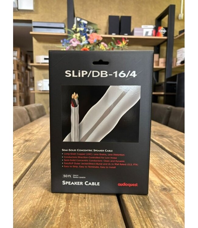 Audioquest SLiP DB16/4 Pakket van 15,2 meter - Luidsprekerkabel