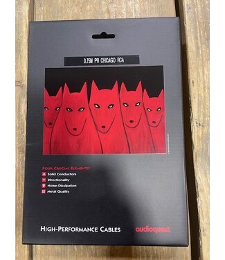 Audioquest Chicago RCA - RCA 0,75m - Analoge Interlink Audioquest Chicago RCA - RCA 0,75m - Analoge Interlink