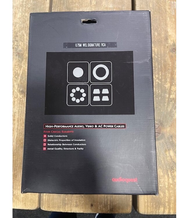 Audioquest Wel Signature Digital Coax 0,75 meter - Digitale Coax Kabel